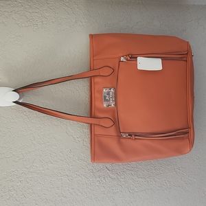 JM NEW YORK LARGE TOTE WITH TABLET HOLDER NEW WITH TAGS